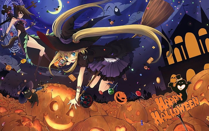Đẹp nhất nhì mùa Halloween Ảnh Anime Halloween tuyệt đẹp