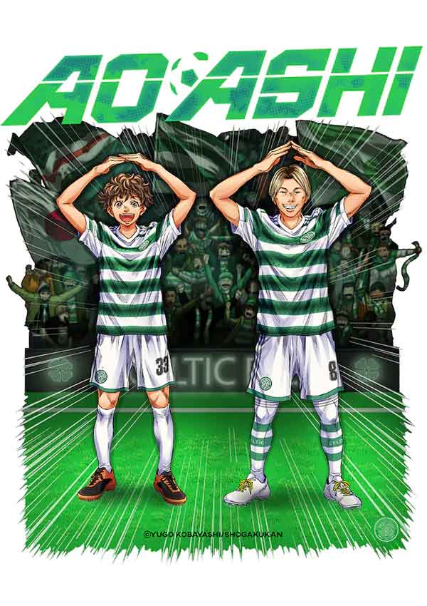 Aoashi Manga colabora com os gigantes do futebol escocês Celtic F.C. - All  Things Anime