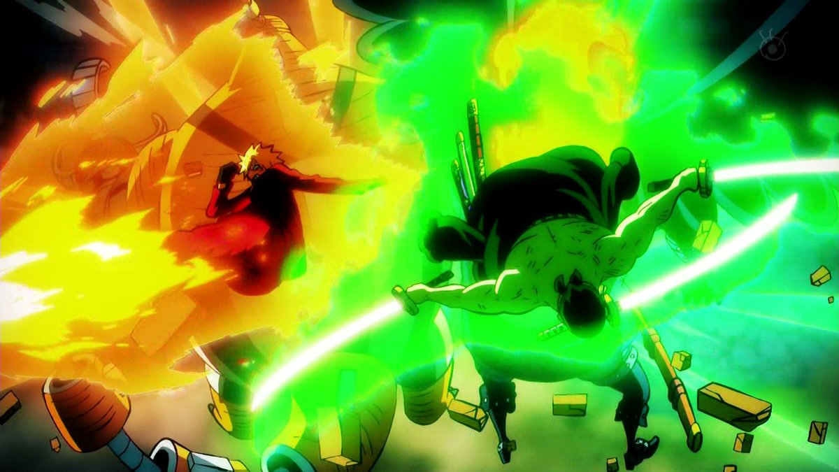 𝐤𝐞𝐯𝐞𝐧𓆃  🪷 on X: Zoro e Sanji tiveram seus melhores eps animados.  #ONEPIECE1062  / X