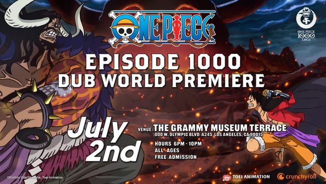 One Piece' chega ao milésimo episódio com transmissão simultânea